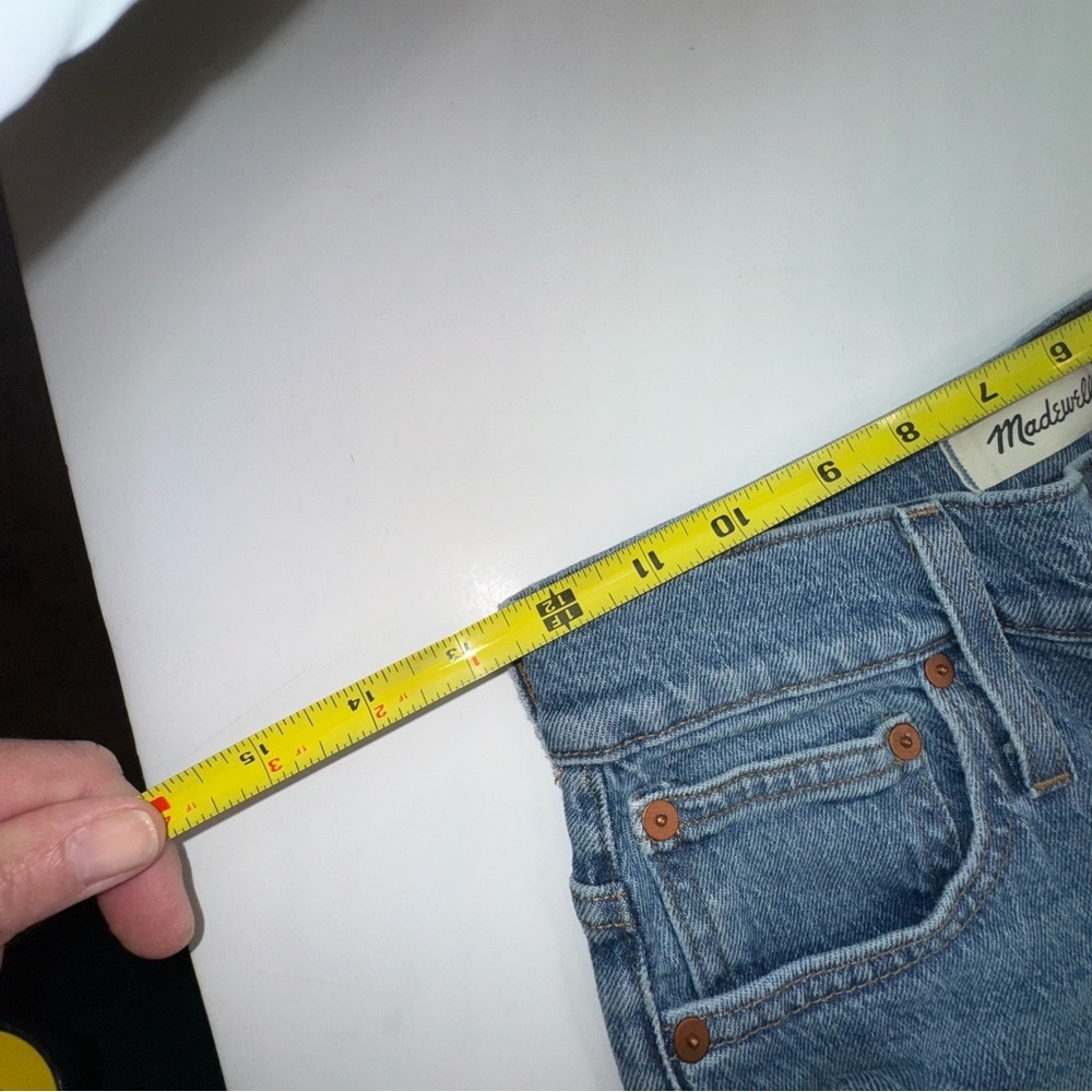 Madewell Women’s Perfect Vintage Jean High Rise Raw Hem Size 25 NWOT - Picture 12 of 16
